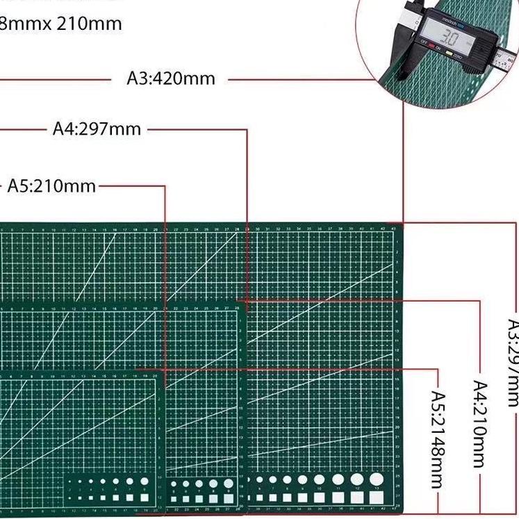 

Special - A3/A4/A5 Alas Potong Kertas Cutting Mat Serba Guna Warna~