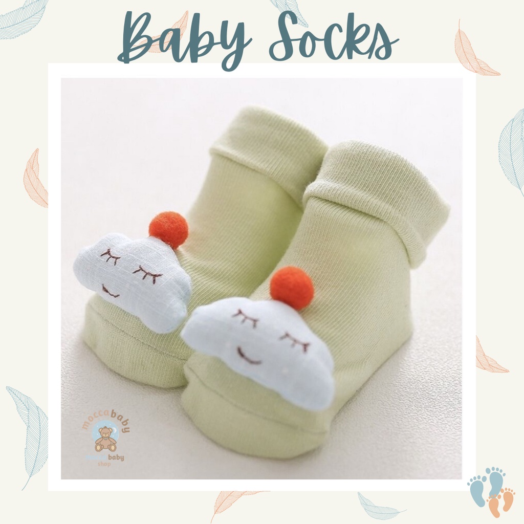 MBBS Kaos Kaki Anak Bayi Balita Lucu 3D Timbul / Baby Cute Socks / WOODLAND 02