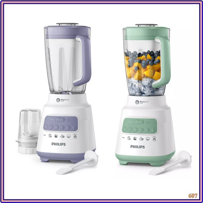 PHILIPS BLENDER HR 2222/ 2221 / 2115 PLASTIK 5 KECEPATAN KAPASITAS 2 LITER HR 2222 GLASS JAR KACA