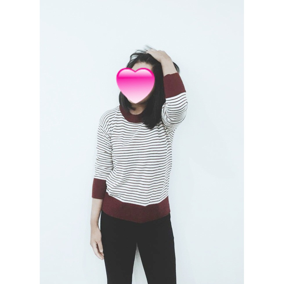 TERLARIS Sweater rajut Listy