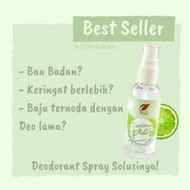 Deodorant spray sr12 skincare