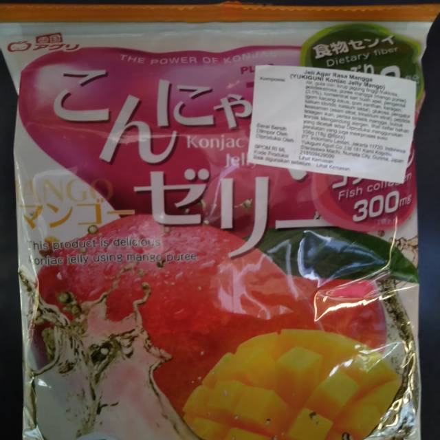 

Yukiguni konjac jelly mango jeli agar rasa mangga 108gr impor jepang