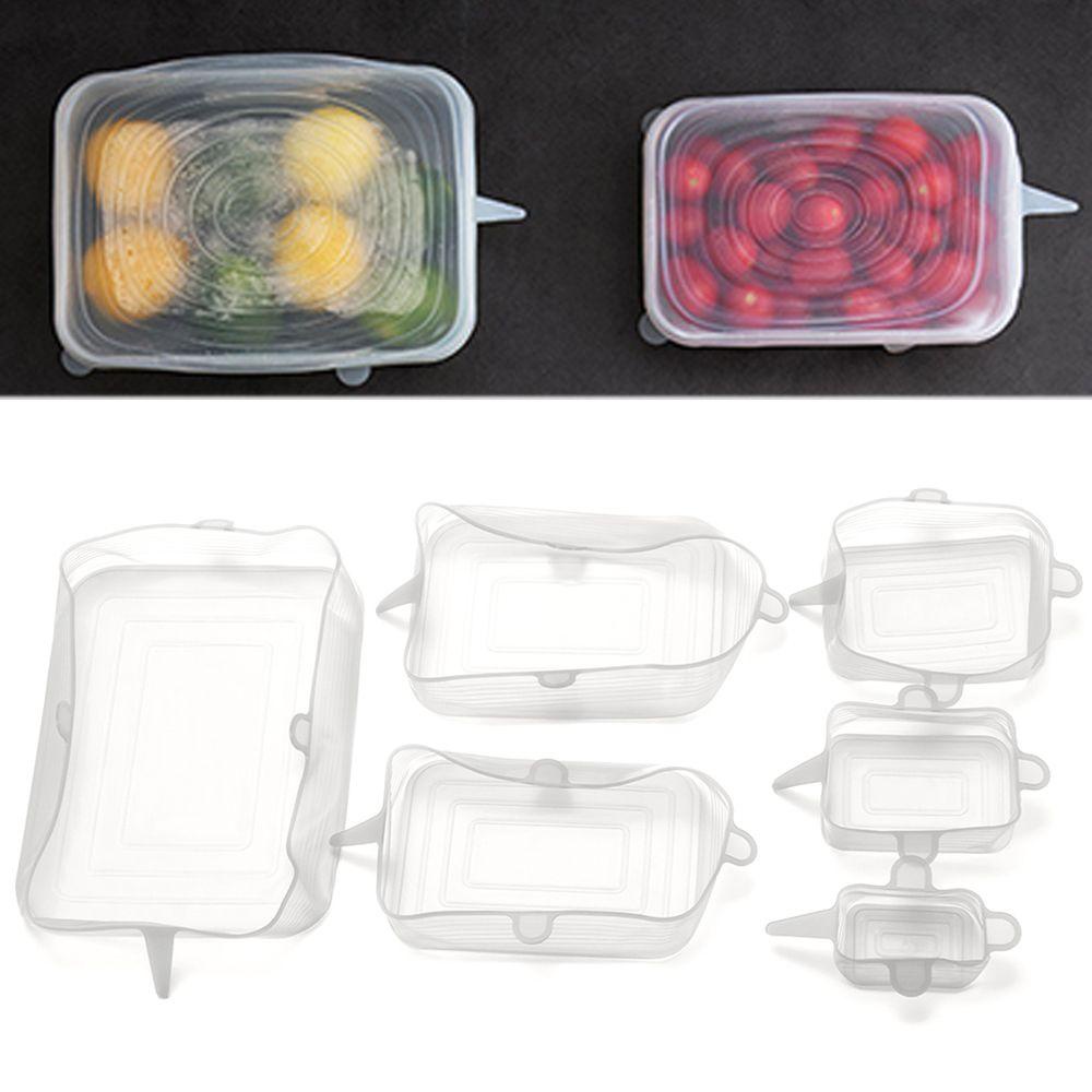 Suyo Bowl Cover 4warna Alat Dapur Menjaga Segar Tutup Makanan Segar Reusable Seal Round Square