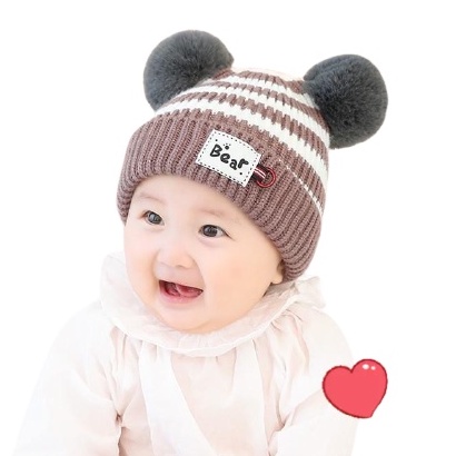 Topi Kupluk Anak Bayi Laki Laki Perempuan New Born Usia 0-3 Tahun kualitas premium