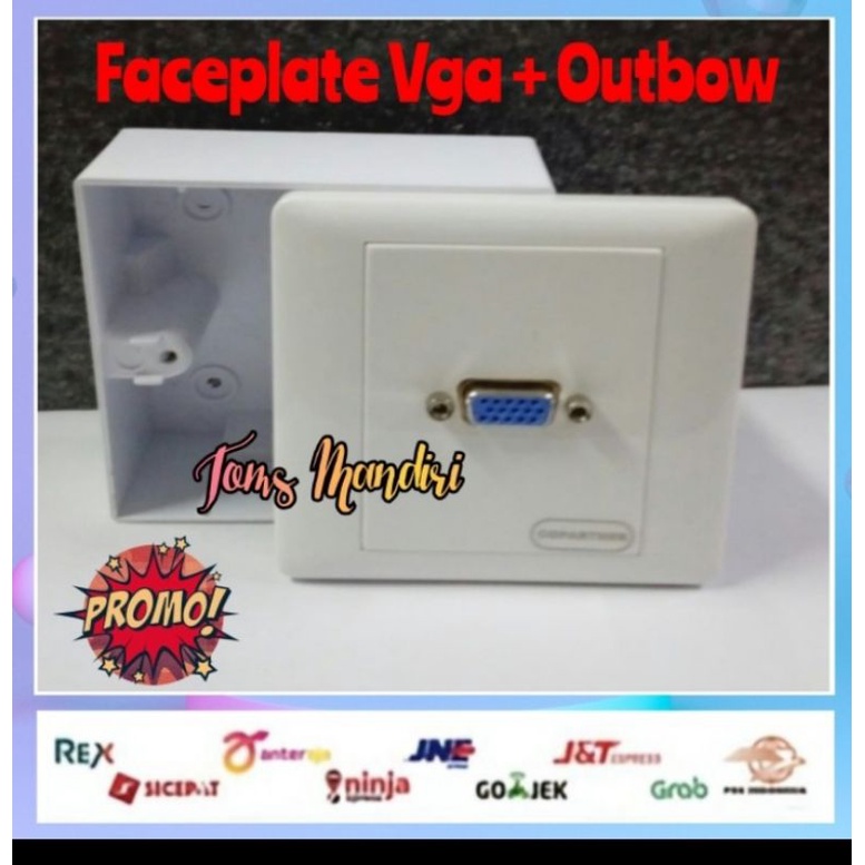 FACEPLATE VGA+OUTBOW/OUTLET VGA+OUTBOX/OUTLET VGA+OUTBOW FACEPLATE