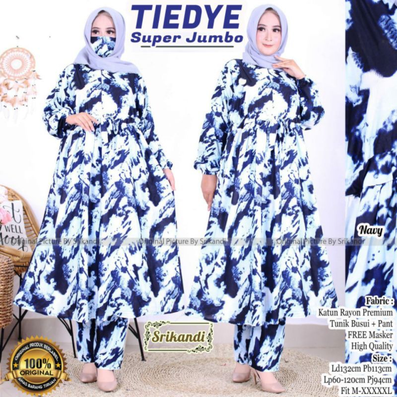 TIEDYE SUPER JUMBO SET SETELAN MUSLIM BY SRIKANDI