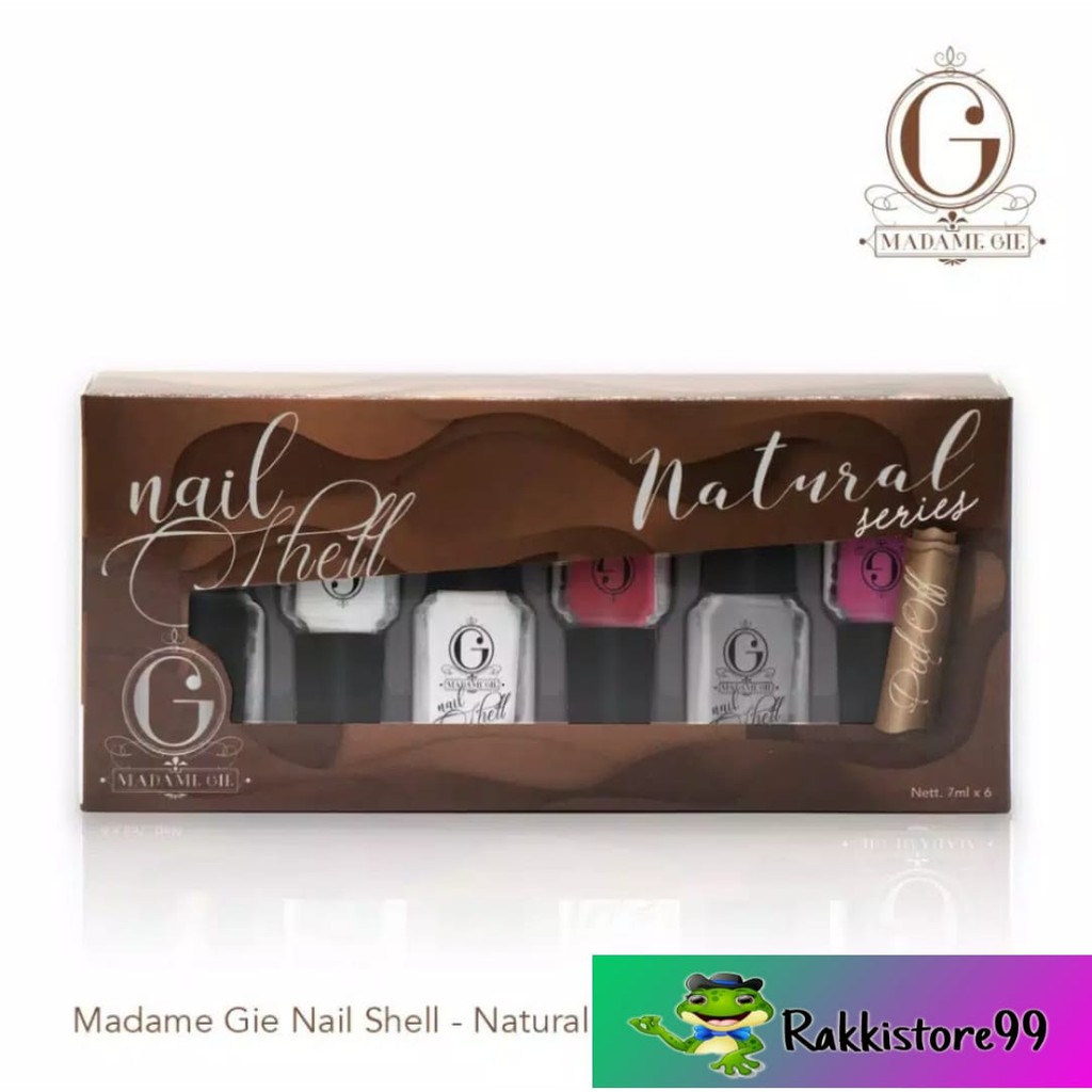 ❣️Rakkistore99❣️Madame Gie Nail Shell Peel Off Natural Series 7ml (satuan/1set series) (100% Origina