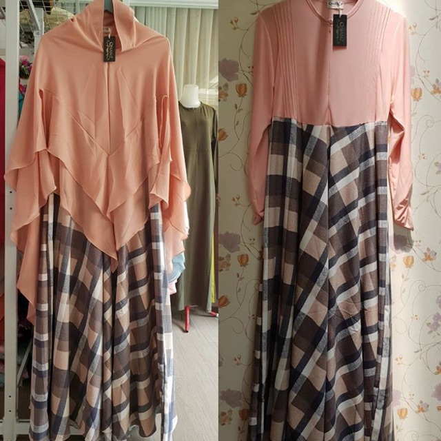 Almira tartan peach by qnanz