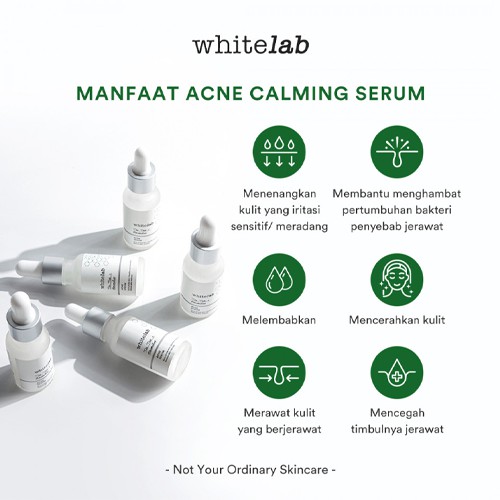 [BPOM] Whitelab Acne Calming Serum 20ml (Tea tree, Hexamidine &amp; CICA)