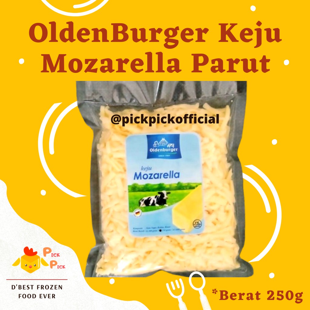 

OldenBurger Keju Mozarella Parut 250g