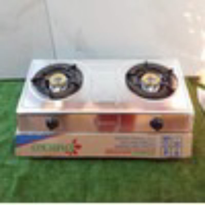 Kompor  2 tungku  Stainless