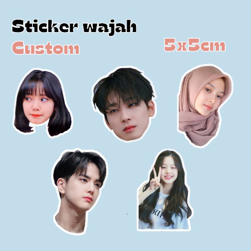 

STICKER WAJAH CUSTOM WATERPROOF