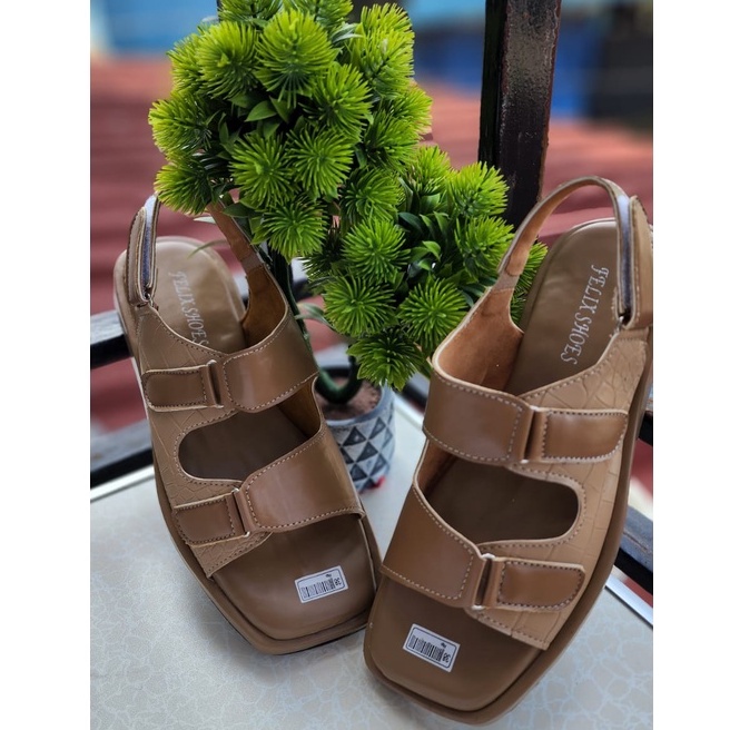 SANDAL SEPATU BIRKEN WANITA KOREA KULIT SINTETIS IMPORT TEBAL KAIT [NEW] G-08