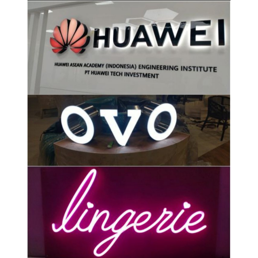 Huruf timbul custom acrylic stainless ACP custom