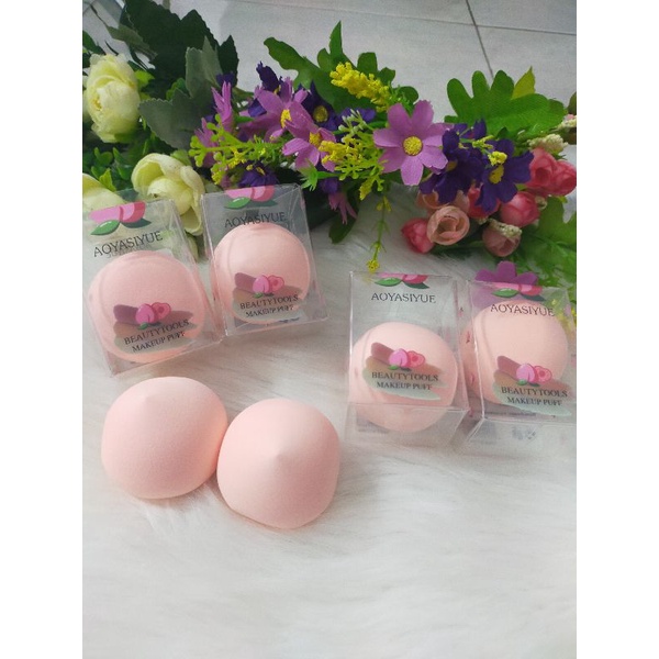 Make up spons beauty blender bentuk peach