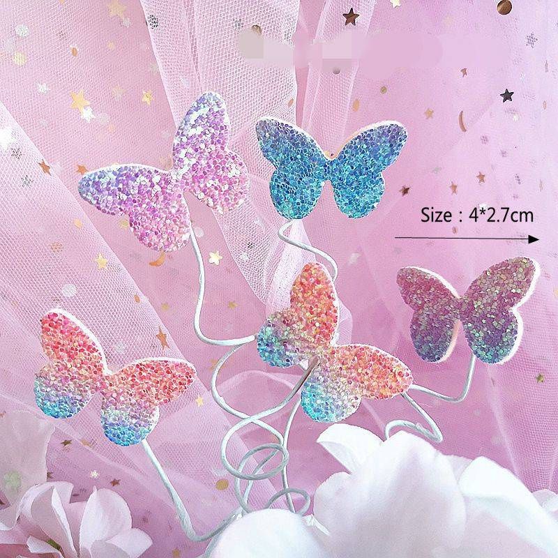

cake topper kupu kupu Glitter hiasan kue