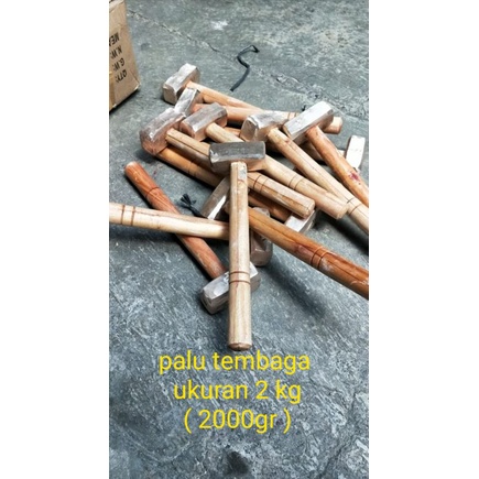 Palu tembaga 2 kg - palu tembaga 2000 gr - palu tembaga