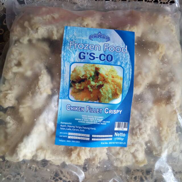 

NO MICIN ChickeN FilleT Cryspy FrozeN/ Ayam Krispi Beku