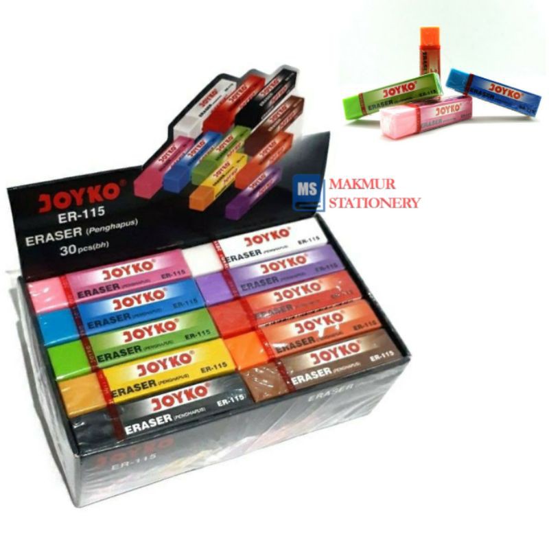 

Penghapus Joyko Tanggung Warna ER 115 (Pak/30 Pcs)