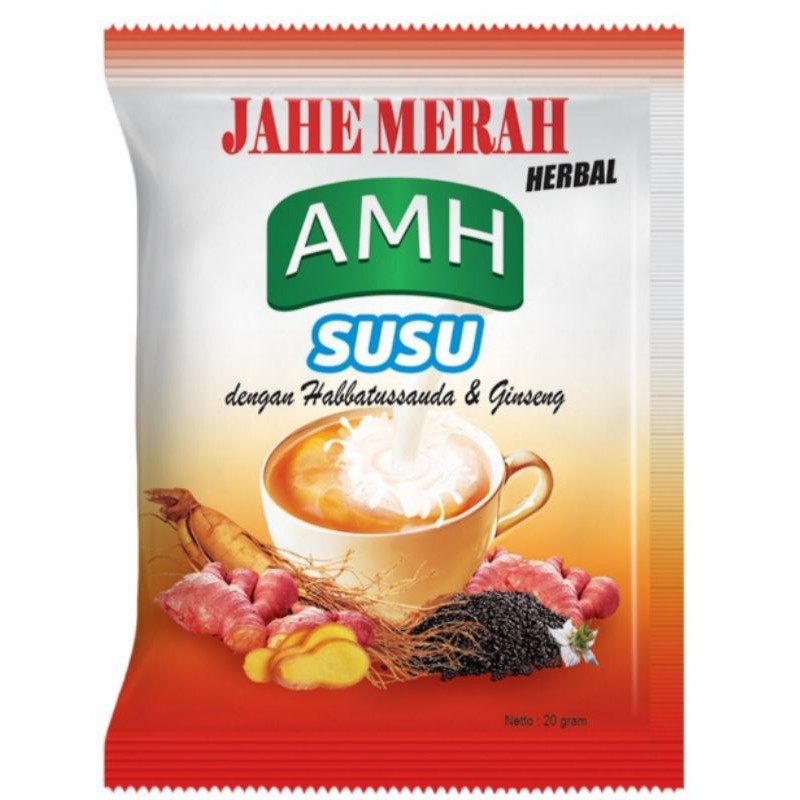 AMH Susu Jahe Merah | AMH Jahe Merah Susu per sachet