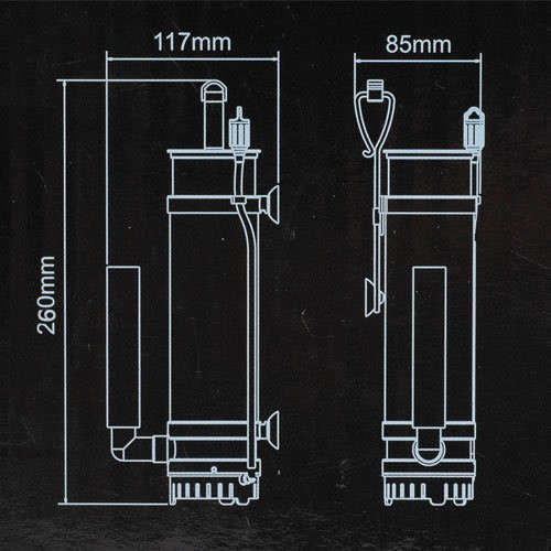 Boyu WG-308 Akuarium Protein Skimmer 120L/H