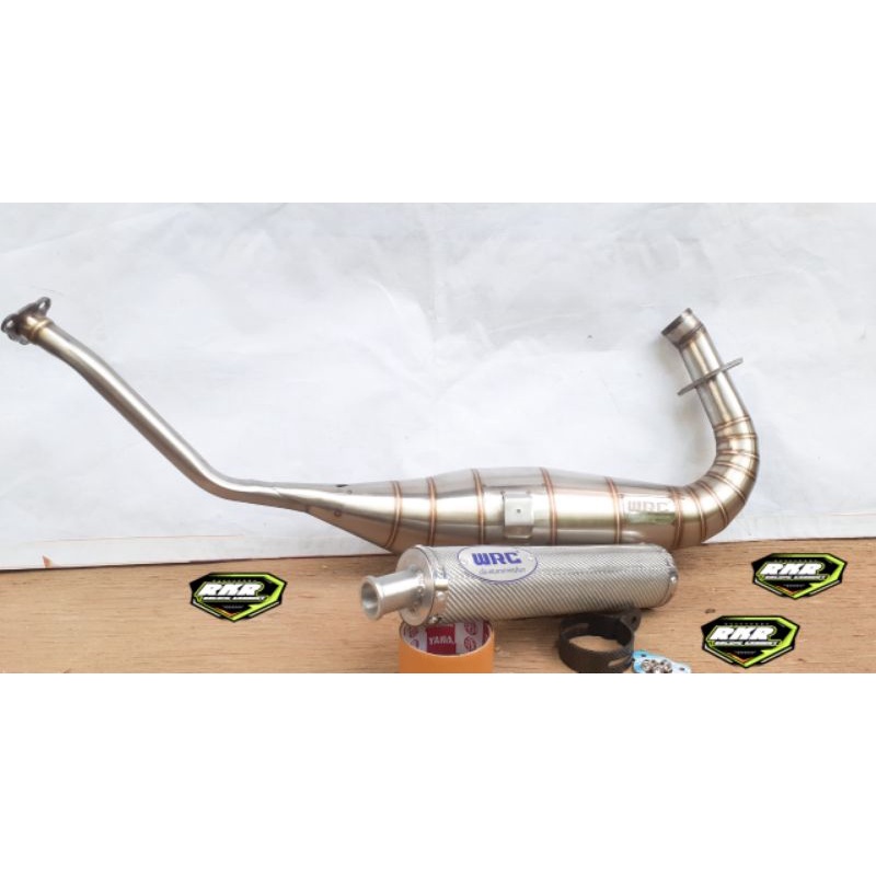 KNALPOT RACING WRC EXHAUST, ASLI CARBON KEVLAR PNP NINJA R, NINJA RR, NINJA SS