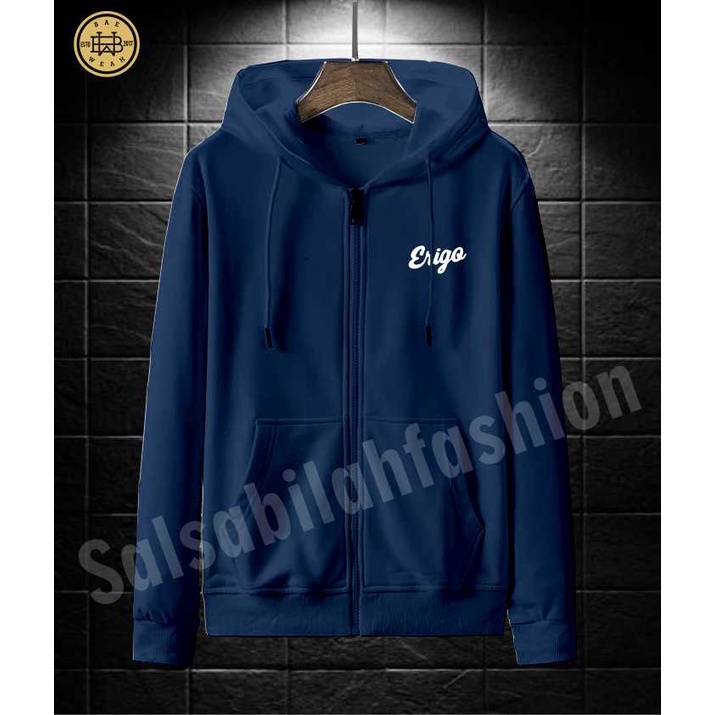 SWEATER HOODIE - Jaket Distro Zipper - Jaket Sweater Hoodie Resleting Pria erig'o