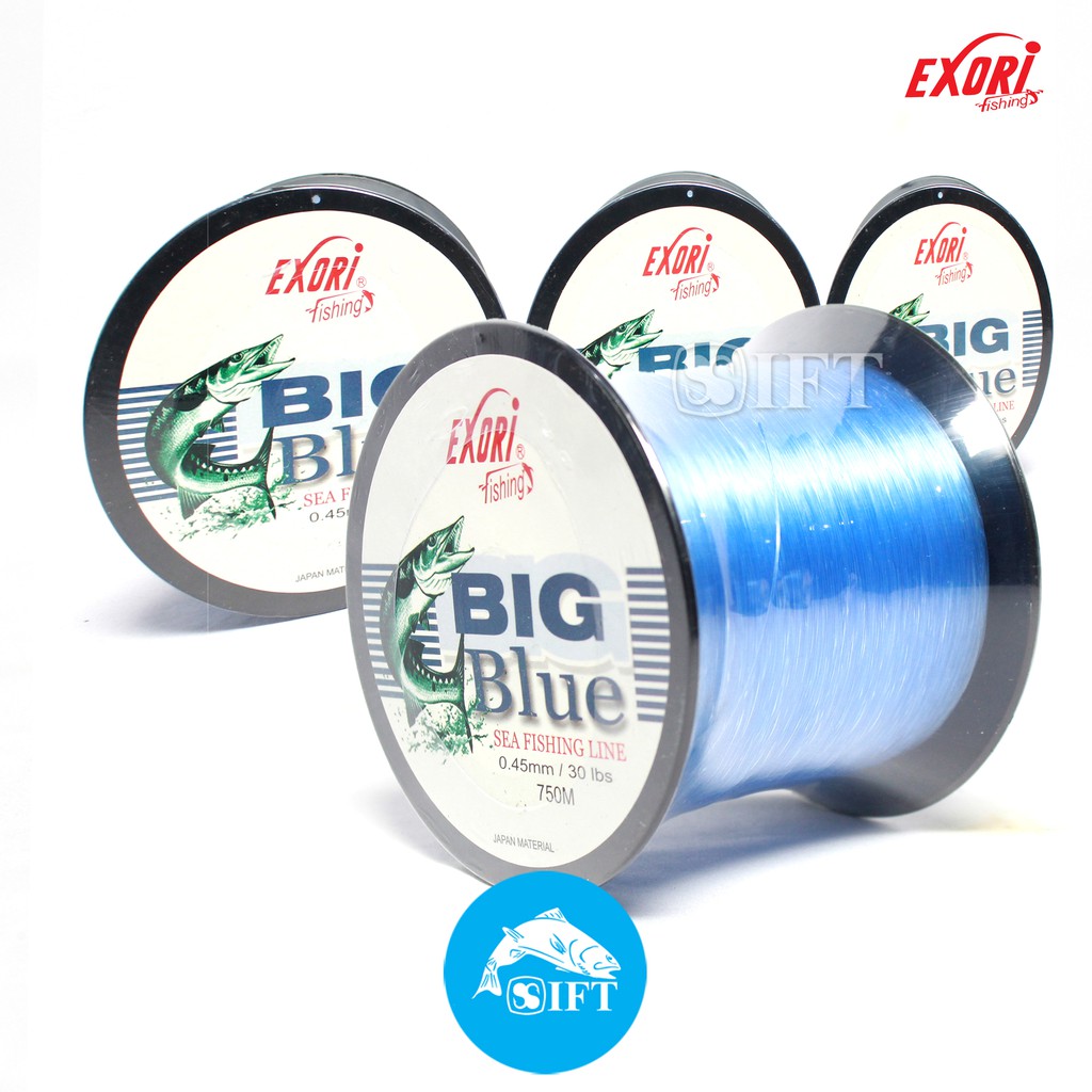 Senar EXORI BIG BLUE 330M Biru Benang Pancing Mono Nilon IFT STORE