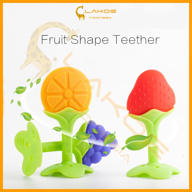 Mainan Gigitan Bayi/ Baby Fruit Teether / Gigitan Buah BPA FREE