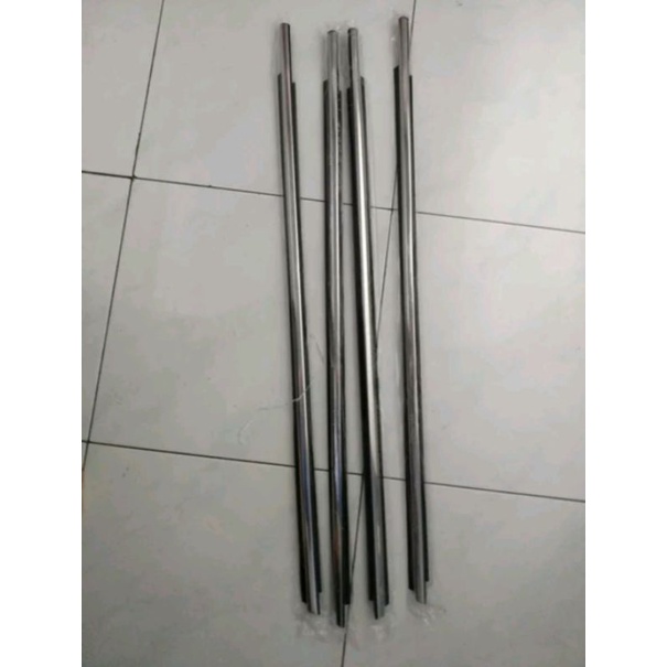 weather strip luar pelipit pintu luar innova lama original set 4pc crom