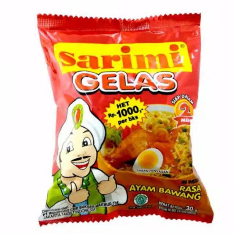 

Sarimi Gelas Rasa Ayam Bawang 30 gr x 10 pcs