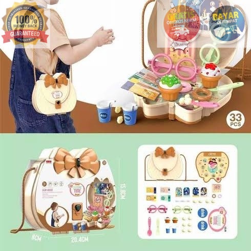 COD MAINAN ANAK PEREMPUAN ICE CREAM Funny Leisure Time Bag Tas Cone Cup Donut KADO BAYI TERBARU