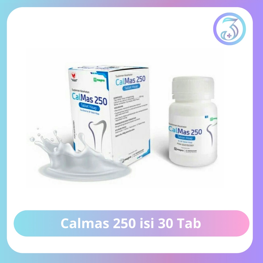 CALMAS 250 mg tablet hisap