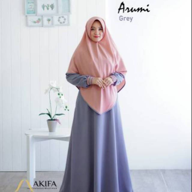 GAMIS ARUMI ORI BY AKIFA. Gamis Set Khimar