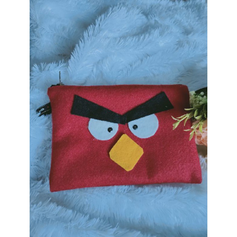 POUCH KARAKTER FREE UKIR NAMA/ TEMPAT PENSIL/ TEMPAT MAKE UP / DOMPET KARAKTER UNIK FLANEL