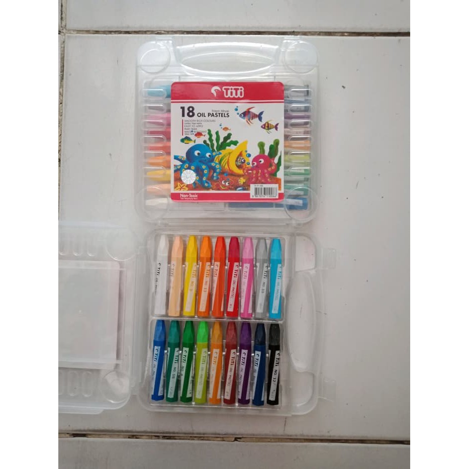 

KRAYON TITI 18 C colour Crayon Crayons oil pastels