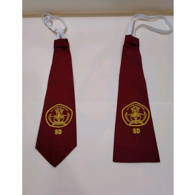 Dasi sekolah SD/dasi anak sekolah dasar/dasi sekolah dasar merah bordir