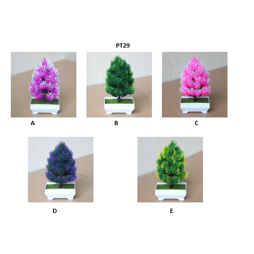 Retaily PT29 Pot Tanaman Hias Bunga Hias Plastik Ornamen Pot Bongsai Artificial Flower Decoration