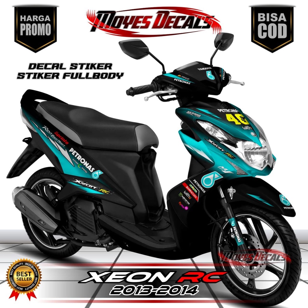 Decal Sticker Striping Variasi Yamaha Xeon Rc 125 2013-2015 & Xeon 125 Karbu 2010-2012 Fullbody Petr