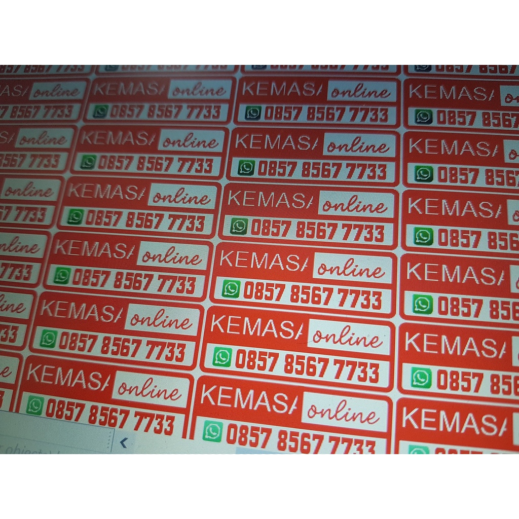 

[Print+Cut] Cetak Sticker Bontak Chromo A3+ / Print Sticker Label Full Color