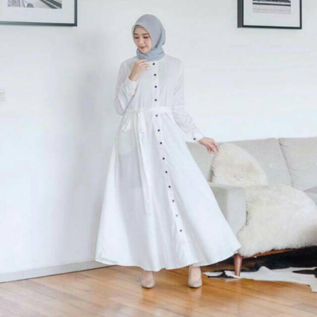 Yuri Dress by Comfortable Hijab Gamis Maxi Dress Long Dress Lengan Panjang