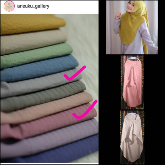 Aneuku khimar mini lopie preloved