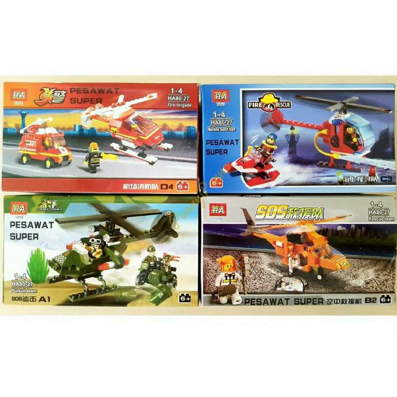 Mainan Lego Mobil Pesawat Super HA