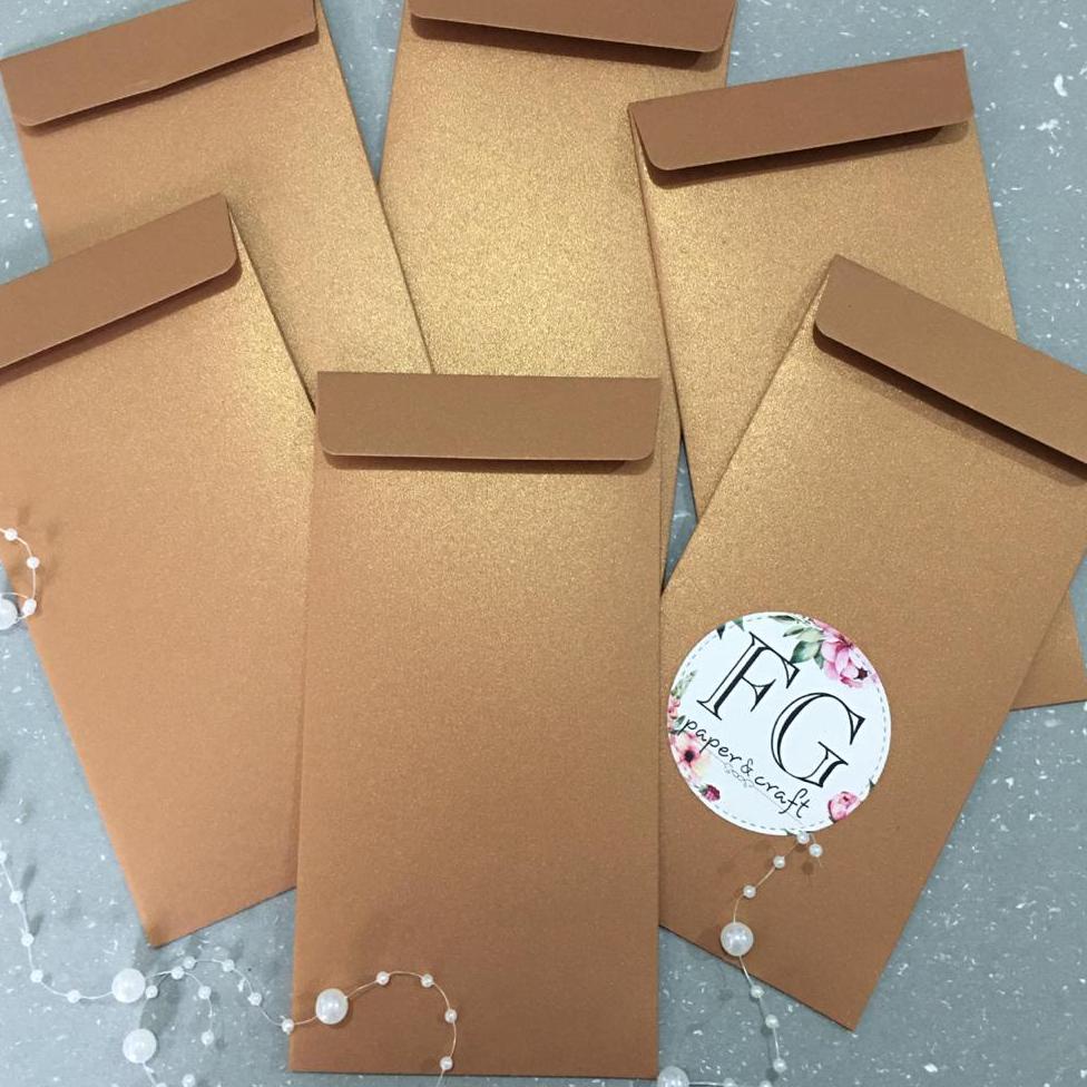 

☈Murah Banget Amplop Uang 6pcs Premium, Angpau Polos 9x17cm by fgpaper 069