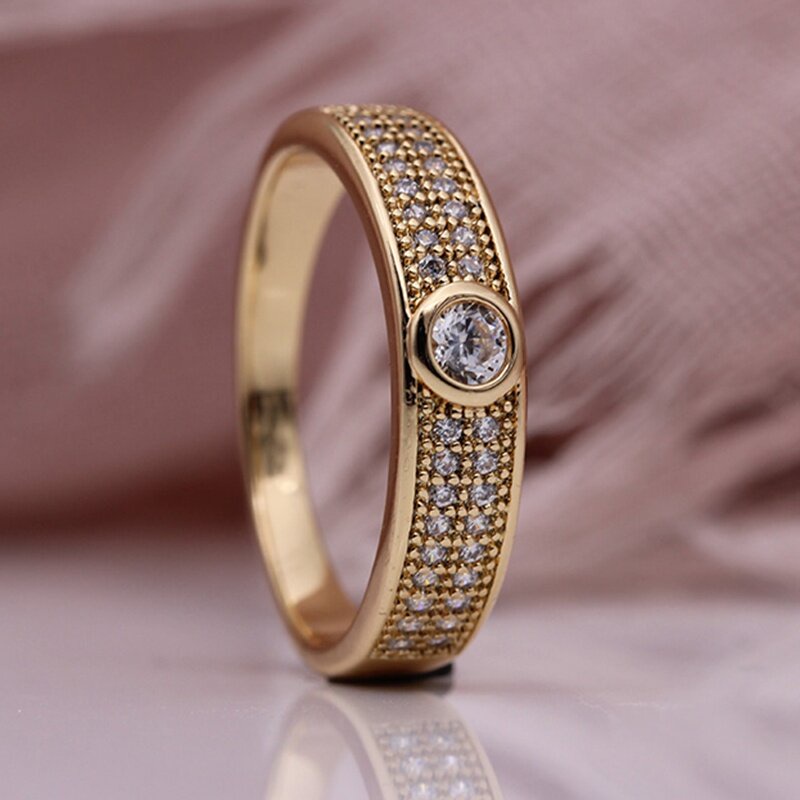 2022 GHot Cincin Wanita Hias Zirconberlian Gaya Klasikmewah Menarik Untuk Hadiah