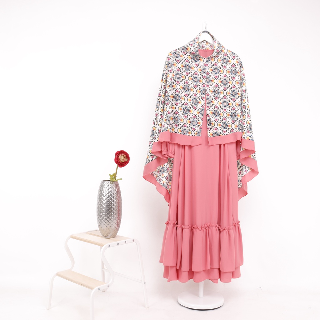 Dress Prive Ameera 01 Set Khimar Syari Premium