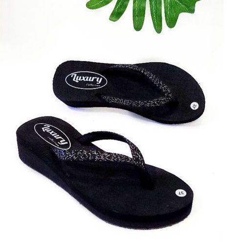 SENDAL WANITA WEDGES JEPIT BLINK - SANDAL JEPIT  WANITA KEKINIAN - SENDAL SPON (KODE BLINK-BLINK)