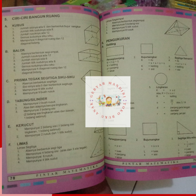 Buku Pintar Belajar Matematika untuk Anak SD Full Color-3