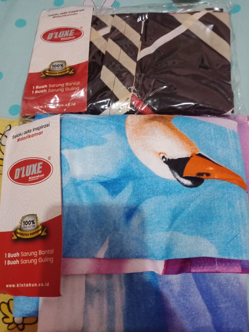 Sarung Bantal Guling Tidur Set Kintakun Deluxe Dluxe Minimalis Grosir Murah