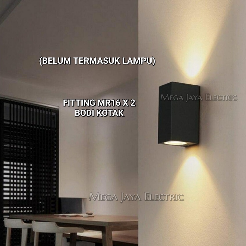 Jual Lampu Dinding Taman Minimalis 2 X Mr16 Wall Light Outdoor